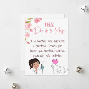 Carte de Jour pour Dentiste Espagnole