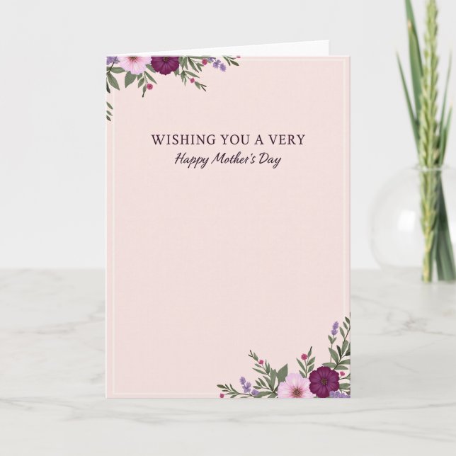 Carte de jour rose tendre (Devant)