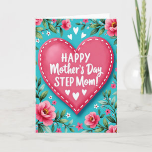 Carte de jour sentimental rose