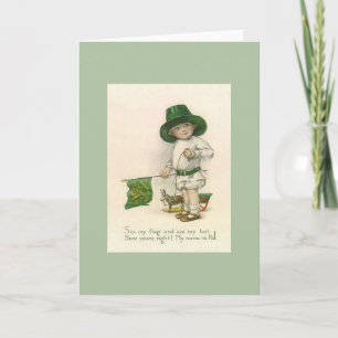 Carte de jour St. Patrick vintage Little Boy Pat