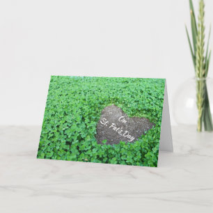 Carte de jour St.Pat's Heart et shamrocks