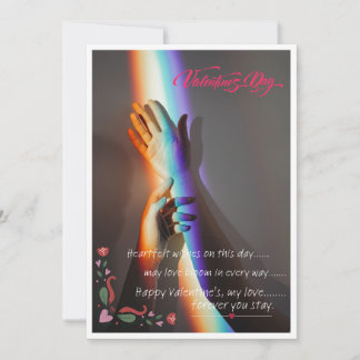 carte de jour valantine fleur d'amour