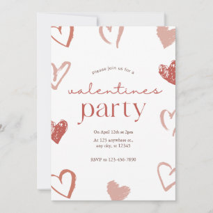 Carte de jour Valentines Coeurs Roses rouges