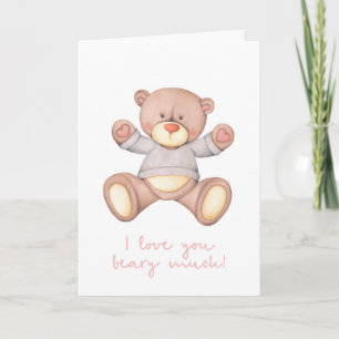 Carte de jour Valentines, je t'aime beaucoup