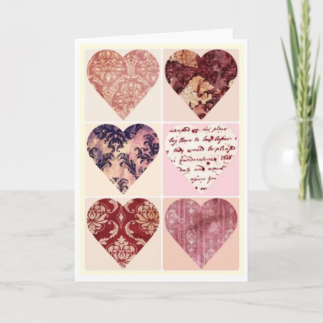 carte de jour Valentines vierge (Devant)