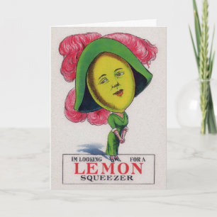 Carte de jour vintage Lemon Valentines
