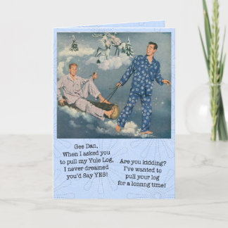 Carte de journal de gay amusant