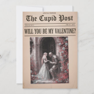 Carte de journal Saint-Valentin - Être ma Valentin
