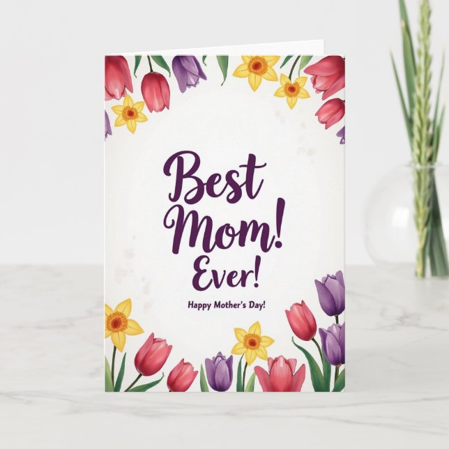 Carte de Journee Meilleure Maman (Devant)