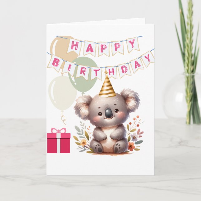 Carte de Joyeux Anniversaire (Devant)