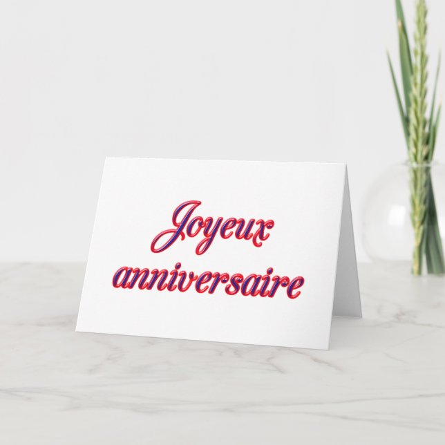 Carte de joyeux anniversaire (Devant)