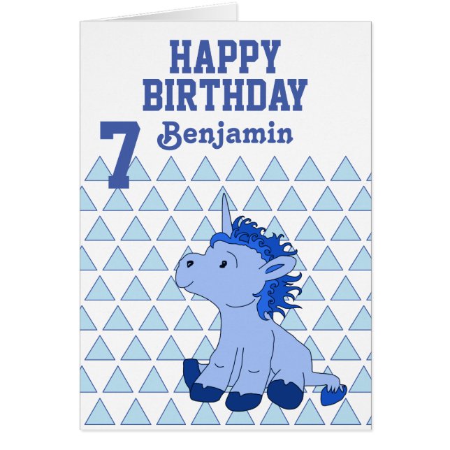 Carte de joyeux anniversaire à motif triangulaire  (Devant)