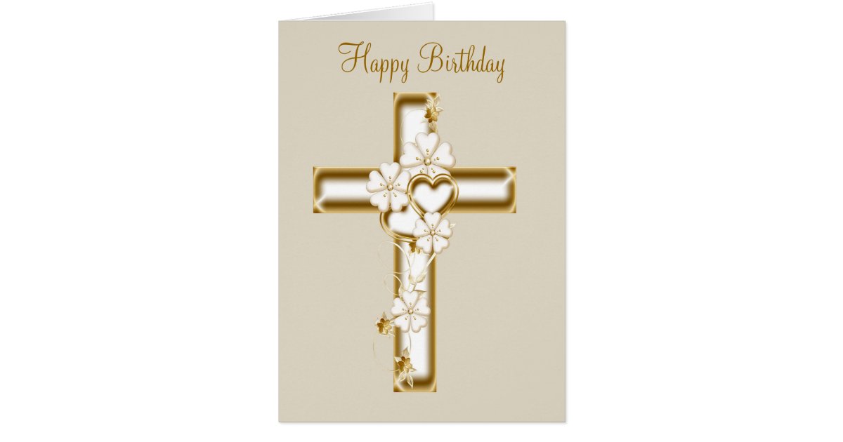 Carte De Joyeux Anniversaire Avec Une Croix Et Des Zazzle Fr Carte De Joyeux Anniversaire Avec Une Croix Et Des Zazzle Fr