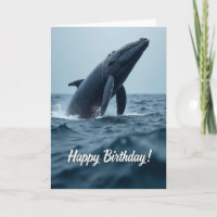 Carte de joyeux anniversaire Baleine