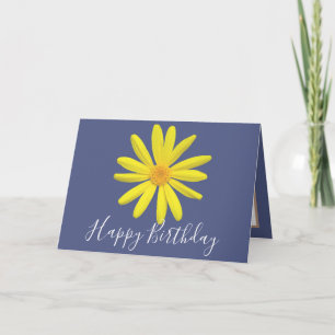 Carte de joyeux anniversaire chic moderne botaniqu
