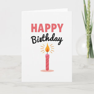 Carte de joyeux anniversaire Coral Happy Birthday