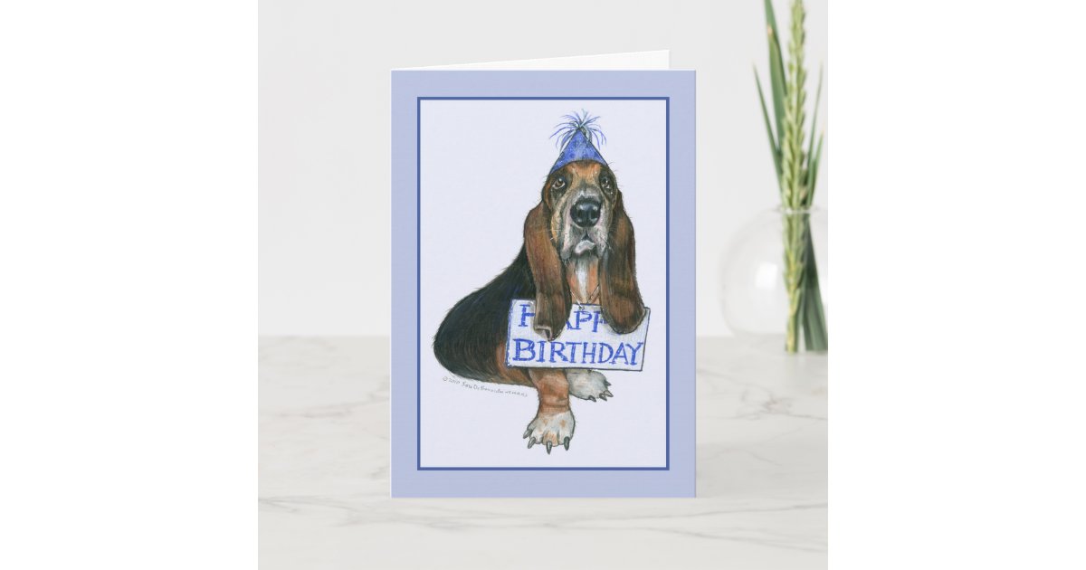 Carte De Joyeux Anniversaire De Chien De Chasse Zazzle Fr