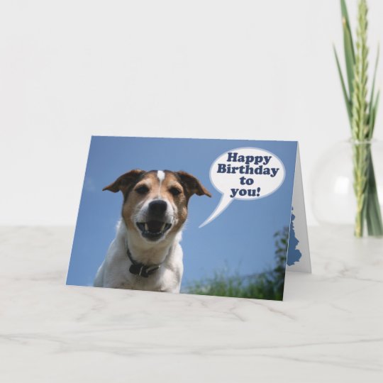 Carte De Joyeux Anniversaire De Chien De Jack Zazzle Fr