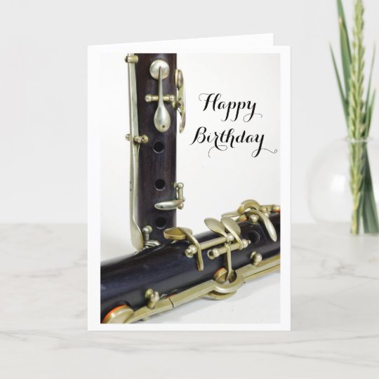 Carte De Joyeux Anniversaire De Clarinette Zazzle Fr