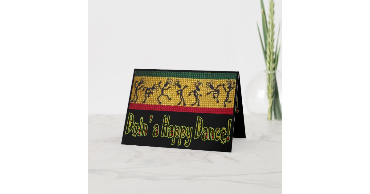 Carte De Joyeux Anniversaire De Danse De Reggae Zazzle Fr