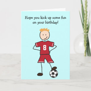 Cartes Footballeur D Anniversaire Zazzle Fr