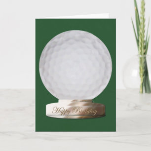 Carte de joyeux anniversaire de golf
