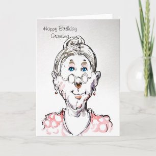 Carte de joyeux anniversaire de grand-maman