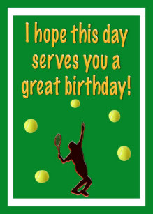 Cartes Tennis D Anniversaire Zazzle Fr