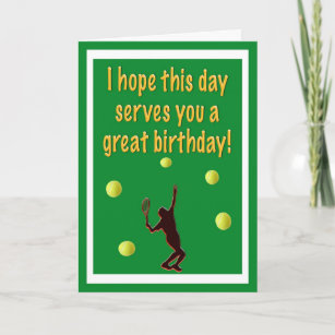 Cartes Tennis D Anniversaire Zazzle Fr