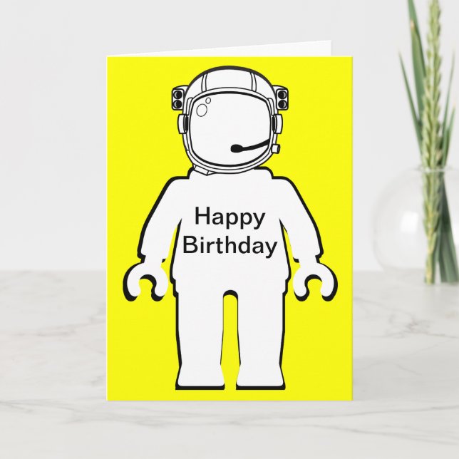 Carte de joyeux anniversaire de Minifig (Devant)