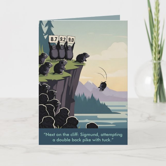 carte de joyeux anniversaire drôle personnalisable (Devant)