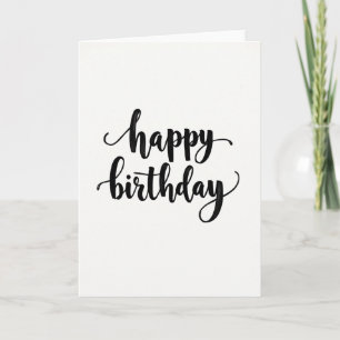 Carte de Joyeux Anniversaire Minimaliste