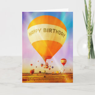 Cartes De Vœux Montgolfiere Zazzle Fr