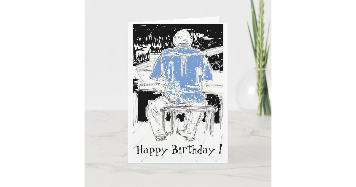 Carte De Joyeux Anniversaire Pour Le Melomane Zazzle Fr