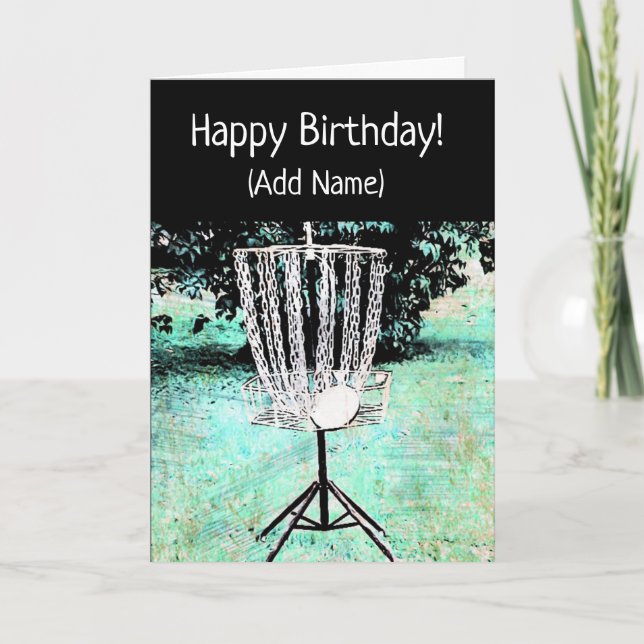 Carte de joyeux anniversaire pour un golfeur de (Devant)