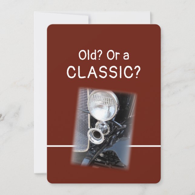 Carte de joyeux anniversaire vintage ou classique  (Devant)