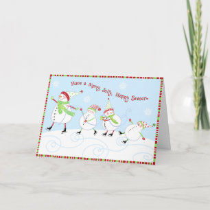 Carte de Joyeux, gai, heureux Noël