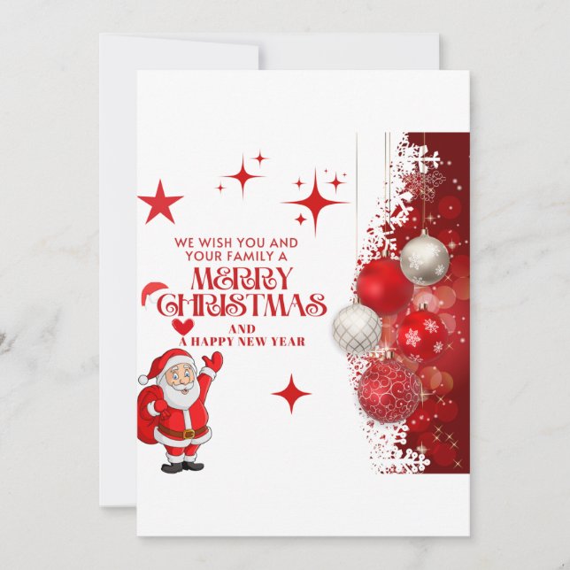 Carte de joyeux Noël (Devant)