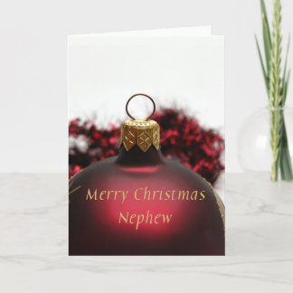 Carte de Joyeux Noël de neveu