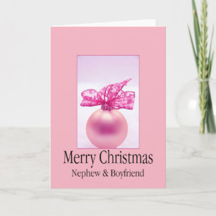 carte de Joyeux Noël de neveu et d'ami