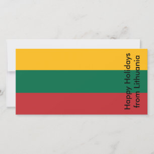 Carte de Joyeux Vacances de Lituanie