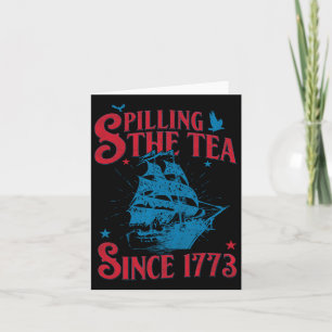 Carte De Juillet Spilling Le Thé Depuis 1773 Histoire En