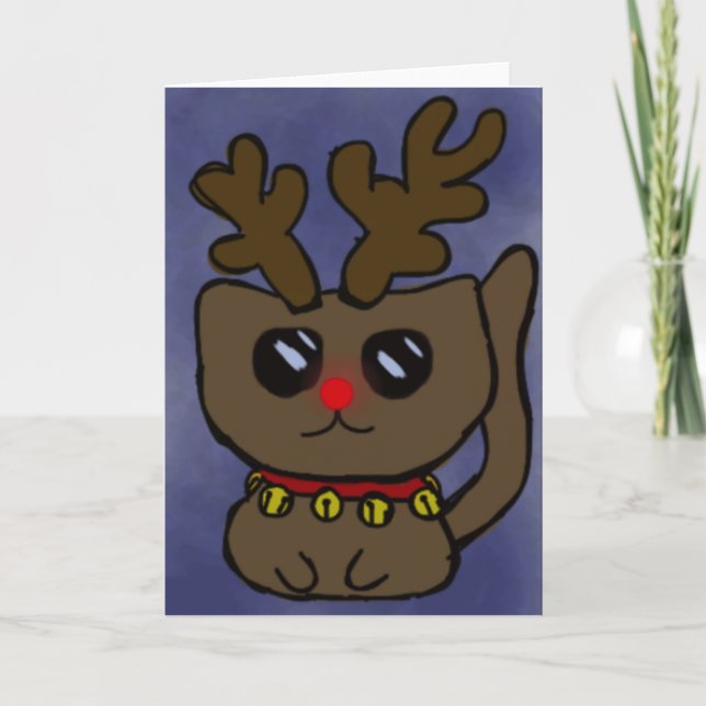 Carte de Kitty de flocon de neige (Devant)