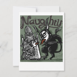 Carte de Krampus "Méchant"