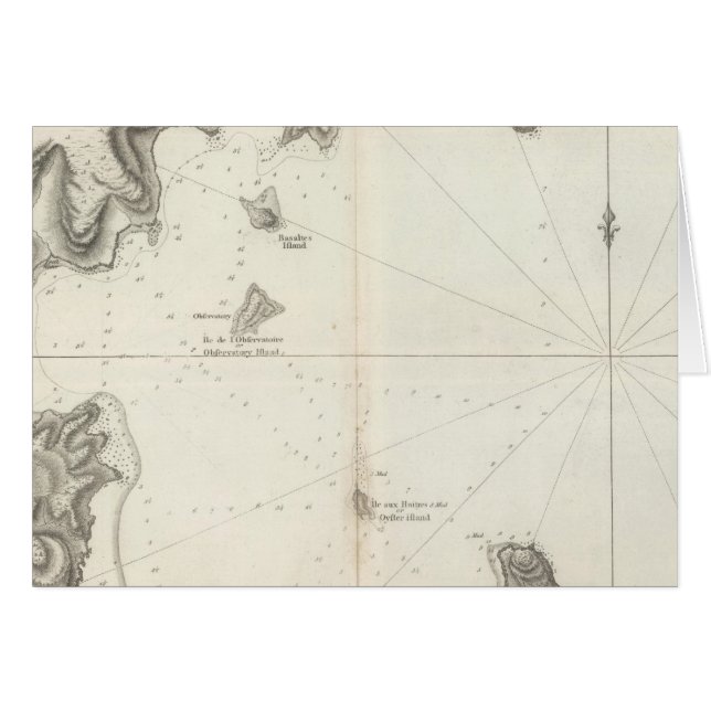 Carte de la Baie de Castries (Devant horizontal)