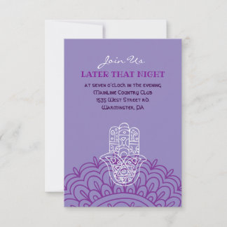 Carte de la Bat mitzvah de la main de Dieu Aqua HE