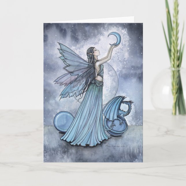 Carte de la Belle Fée Dragon Bleue par Molly Harri (Devant)