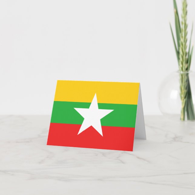 Carte de la Birmanie (Devant)