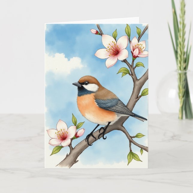 Carte de la branche d'oiseau d'Azur (Devant)