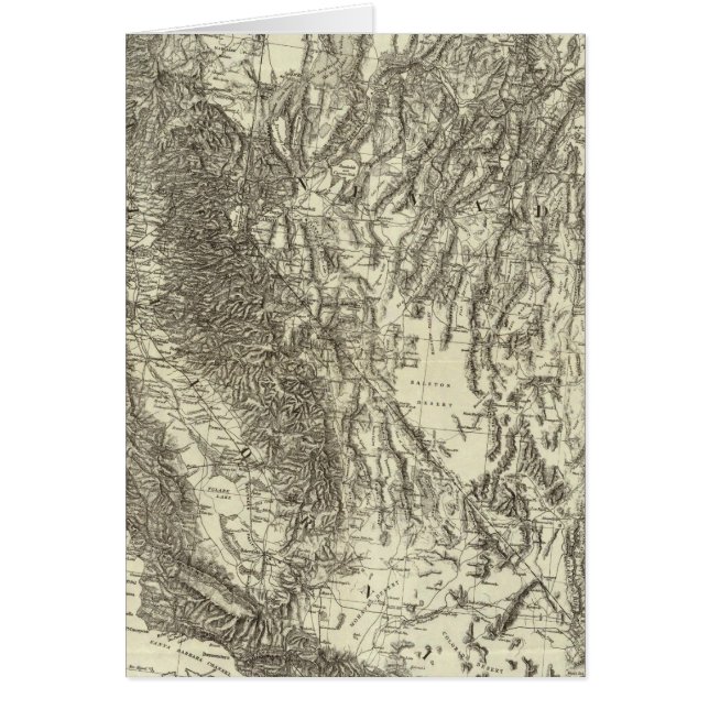 Carte de la Californie et du Nevada (Devant)